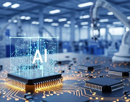 AI artificial intelligence technology concept.
