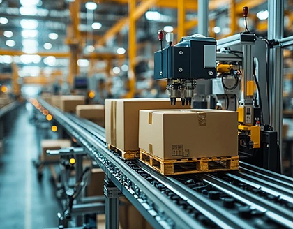 boxes in factory automation.