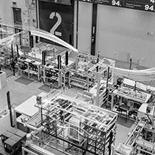 overhead of factory floor