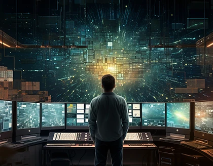 Business process automation computer monitor.