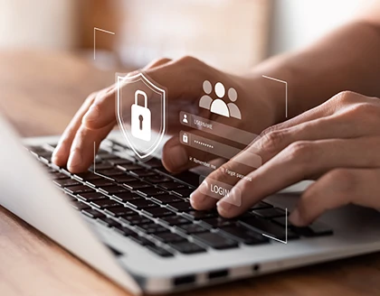 Cybersecurity and privacy concepts to protect data.